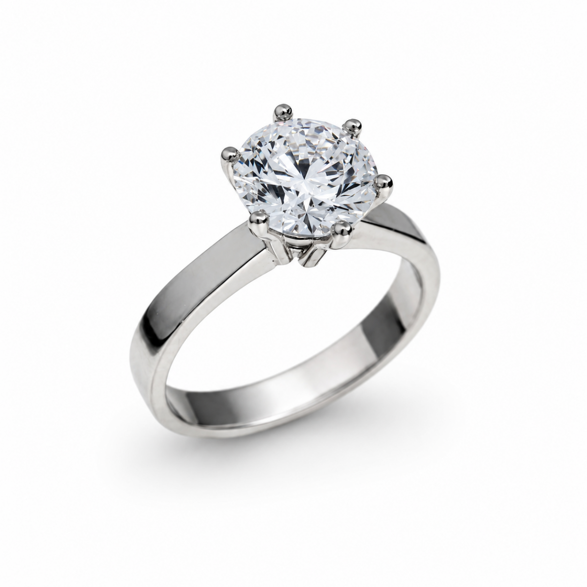 Lab-Grown Solitair ring 3.03 crt